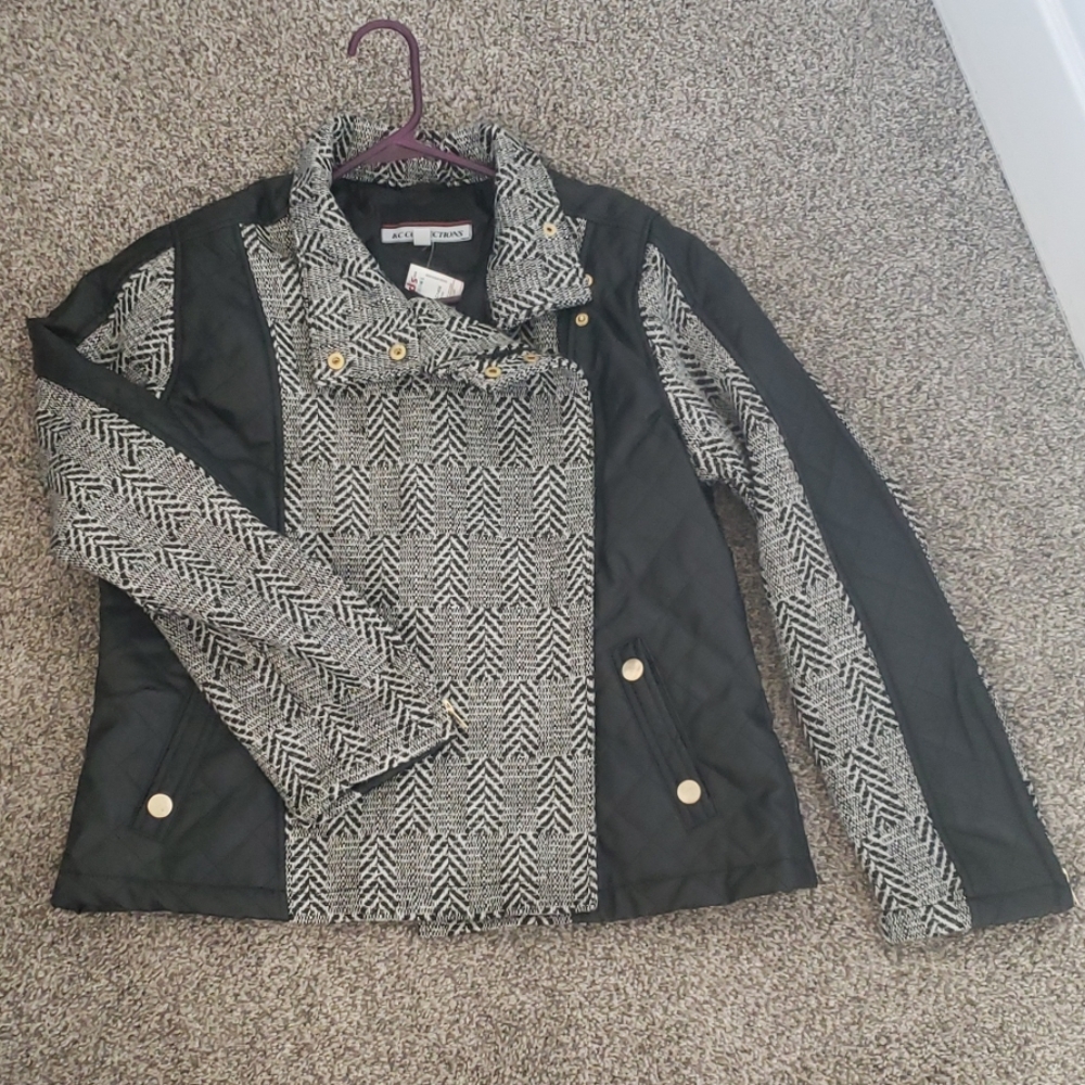 NEW KC collections modern black and grey jacket